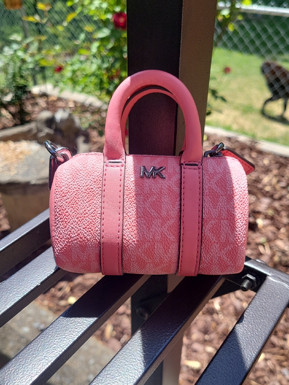 Michael Kors Coral Pink Mini Barrel Satchel